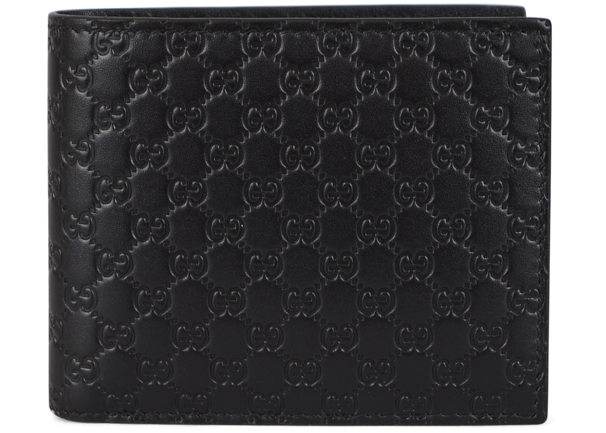 Gucci Bifold Wallet MicroGuccissima Black in Leather - US