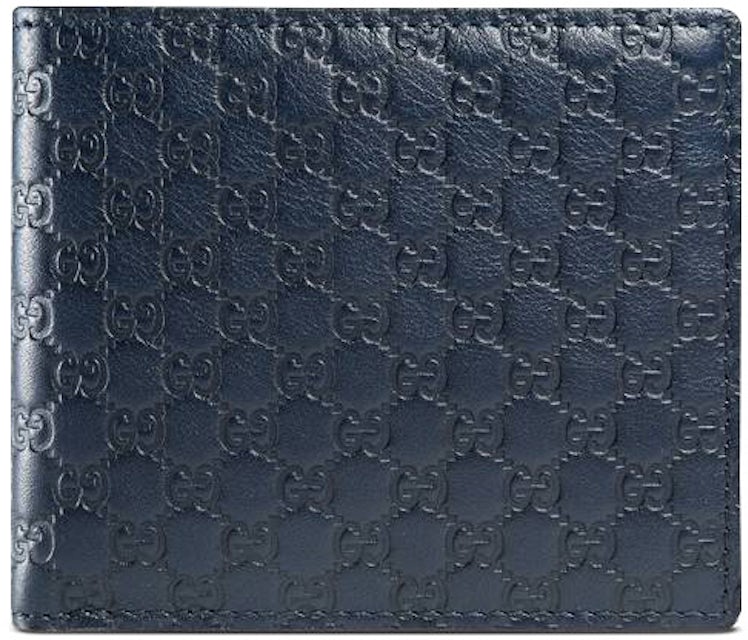 Gucci Bifold Wallet MicroGuccissima Blue