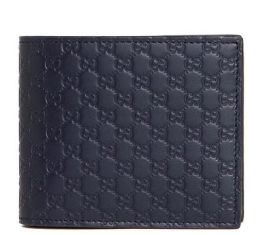 blue gucci wallet