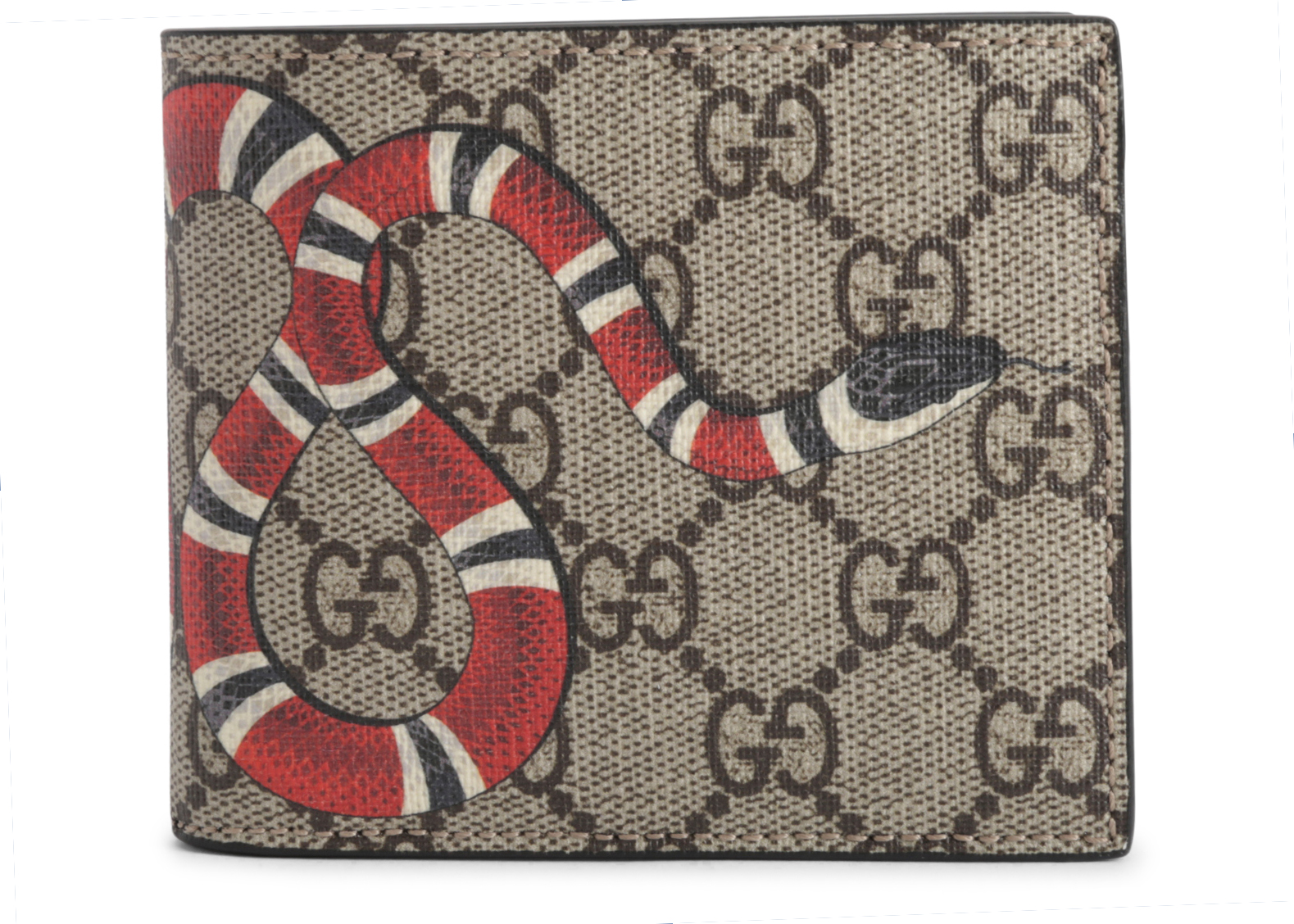 gucci snake bifold wallet