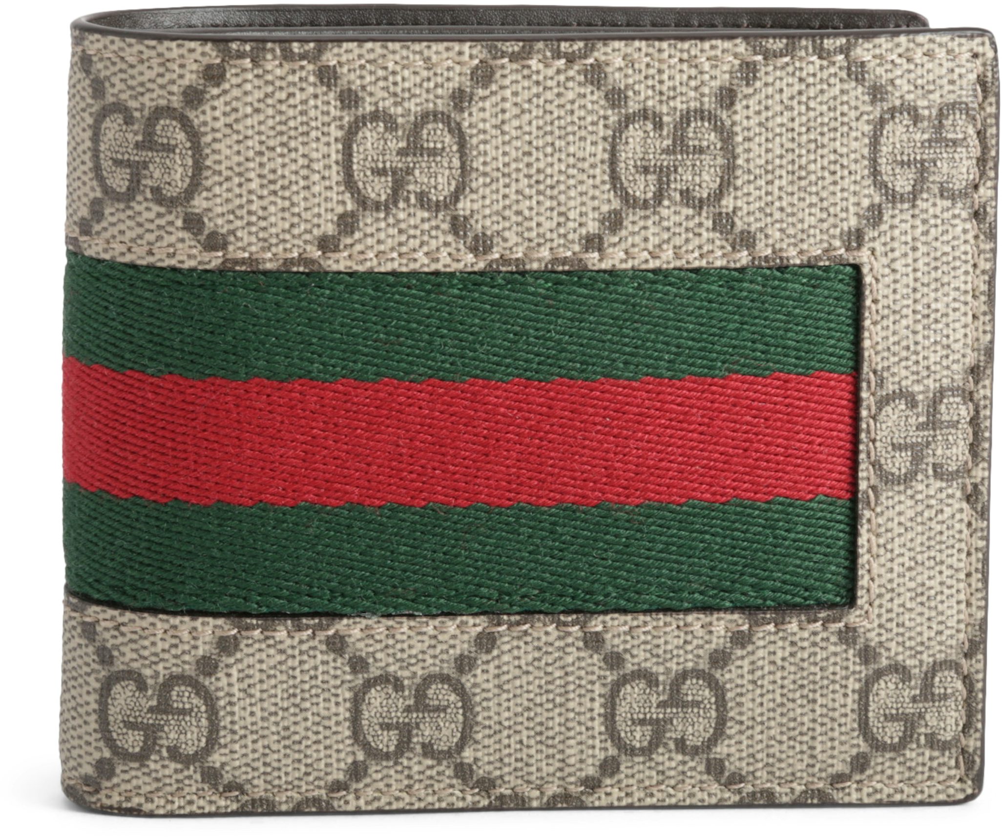 Gucci GG Supreme Web Wallet in Red for Men