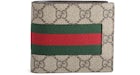 Gucci Bifold Wallet GG Supreme Web Brown
