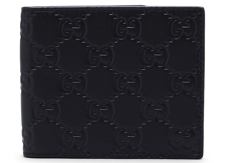 gucci black monogram wallet