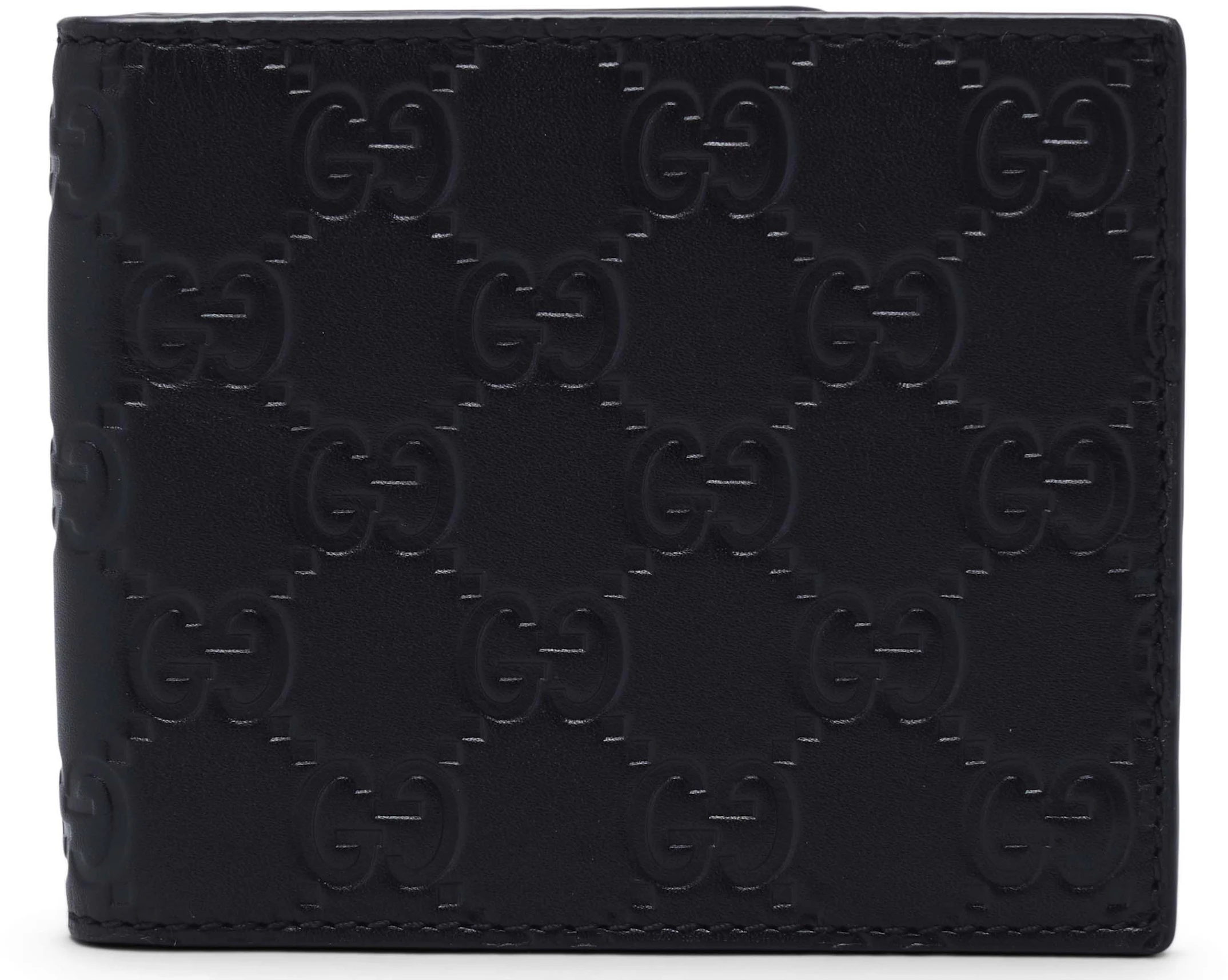 Jeugd zingen masker Gucci Bifold Wallet Signature Black in Leather - US