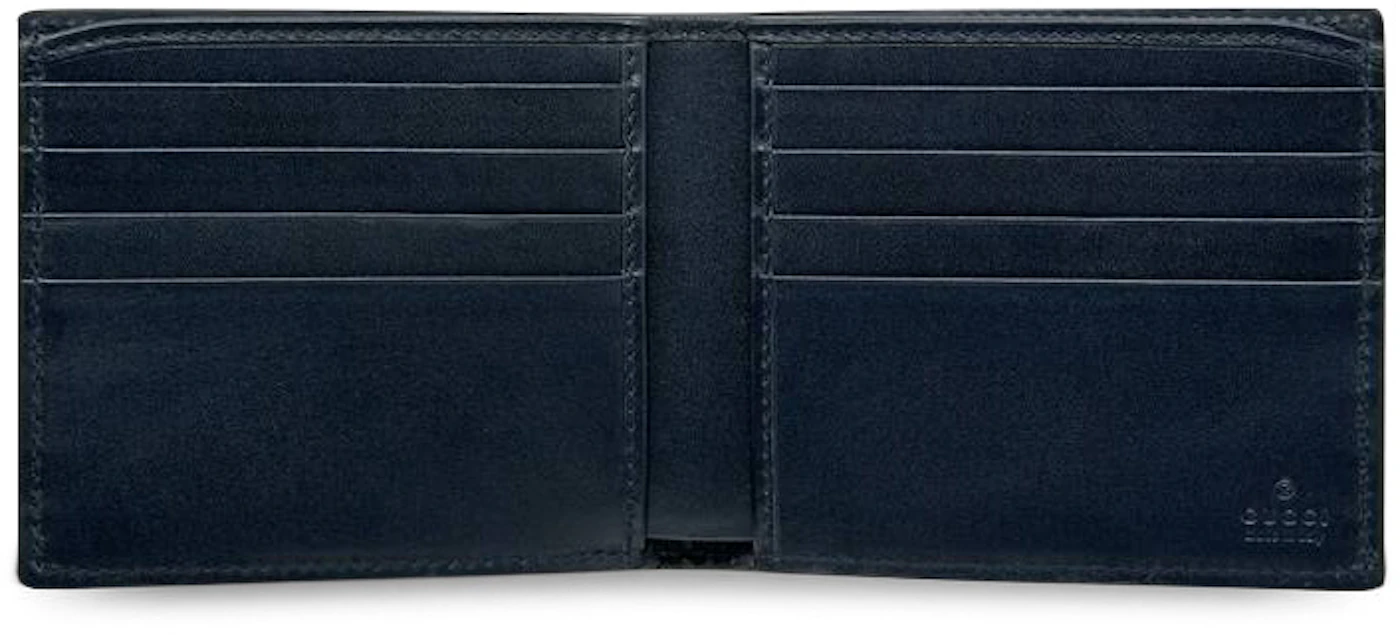 Gucci Bifold Wallet Signature Blue in Leather - US