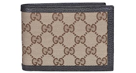 Gucci Bifold Wallet GG Monogram Beige/Ebony
