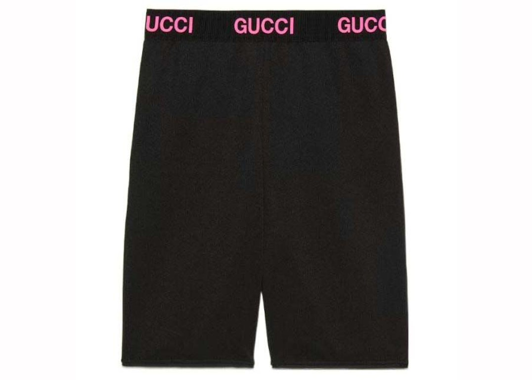 Pre-owned Gucci Biker Shorts Black/pink