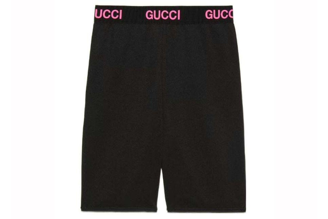 Pre-owned Gucci Biker Shorts Black/pink