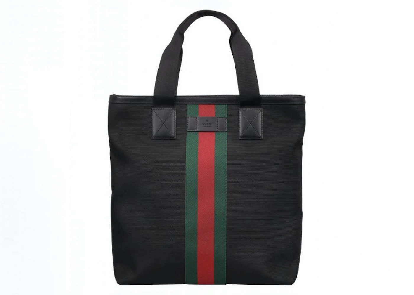 Gucci Web Stripe Canvas Tote Bag