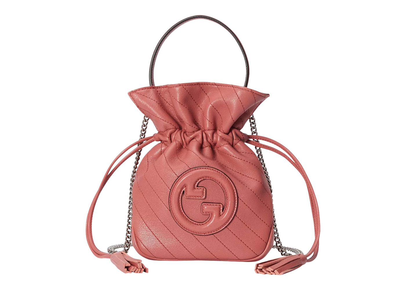 Gucci Blondie Mini Bucket Bag Pink in Leather - US