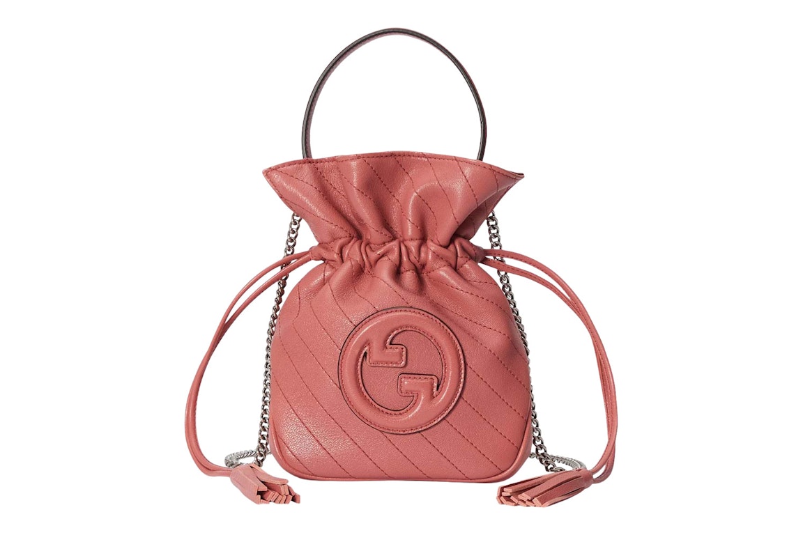 Pre-owned Gucci Blondie Mini Bucket Bag Pink