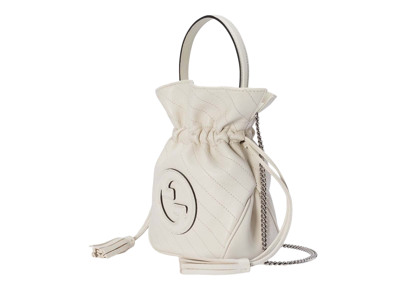 Gucci Blondie Mini Bucket Bag White