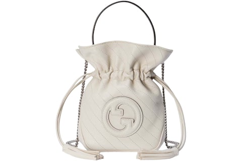 Gucci Blondie Mini Bucket Bag Weiß in Leather – DE