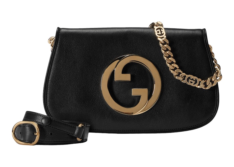 Gucci black and hot sale gold purse