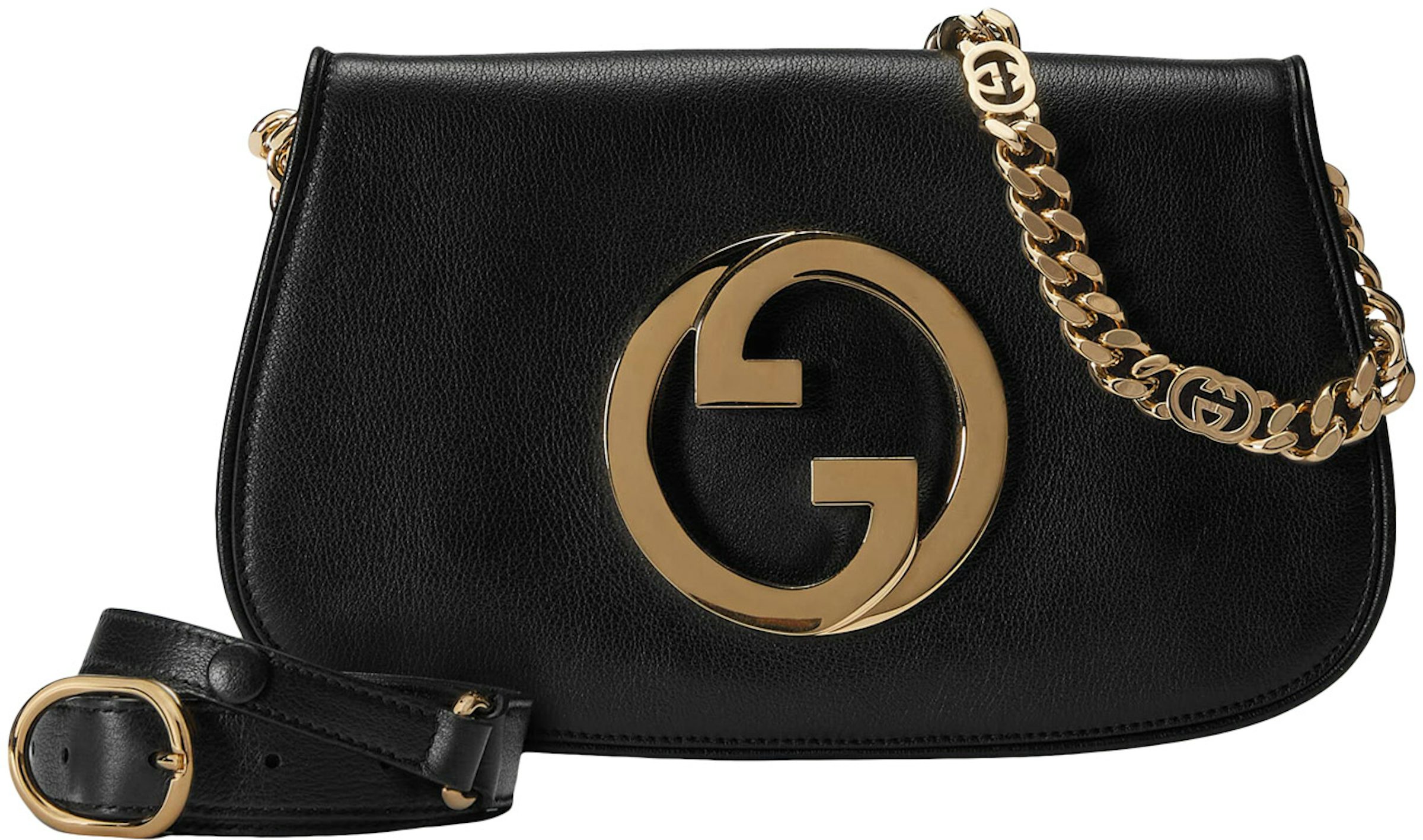 Gucci Blondie top handle bag in black leather