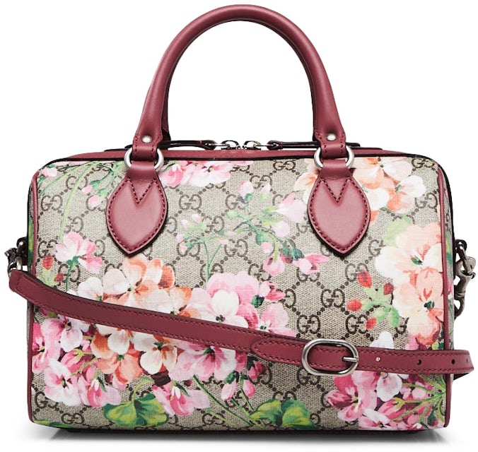 Gucci Leather-trimmed Printed Canvas Diaper Bag in Pink