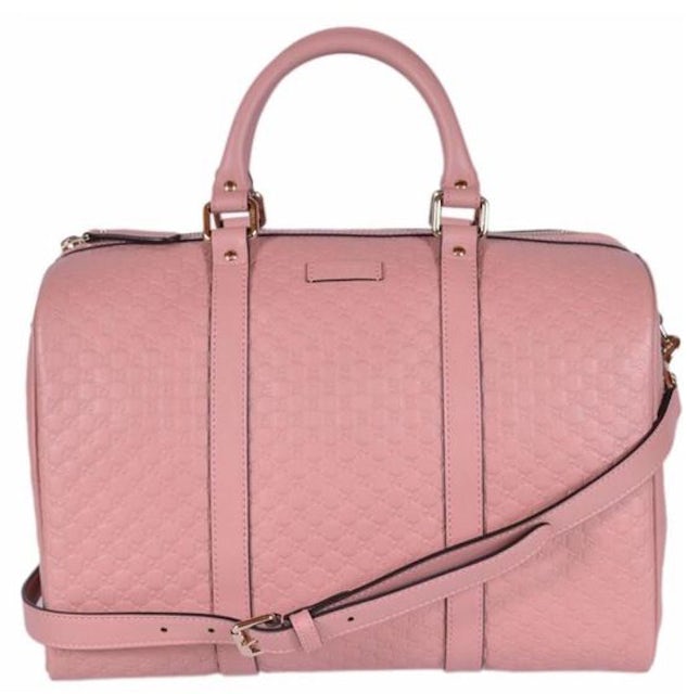 GUCCI Women's Boston Bag Leather in Pink