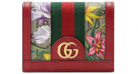 Gucci Box Web Ophidia Logo Wallet Small Red