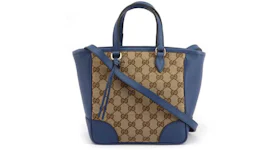 Gucci Bree GG Crossbody Bag Small Guccissima Beige/Blue