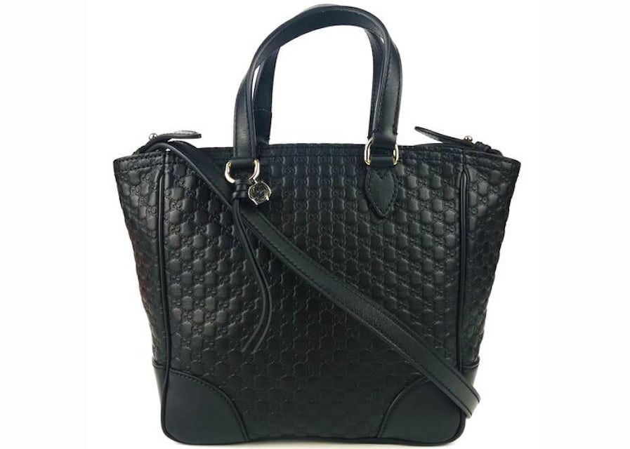 Gucci Microguccissima Tote with Strap Black in Leather - US