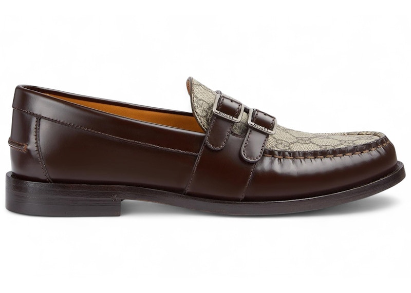 Gucci Buckle Loafer GG Monogram Dark Brown Men's - 762312-17X30-2143 - US