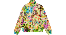 Gucci Bunny Print Full Zipped Jersey Jacket Multi