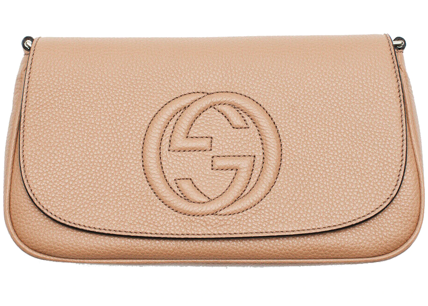 Gucci Deco medium tote bag in rose beige leather