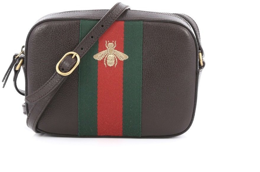 Gucci Tri-Color Queen Margaret Bee Mini Bag with Box and DB | Bags, Genuine  leather purse, Red leather purse