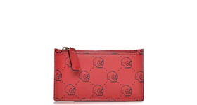 Gucci Card Case GucciGhost Skull Red