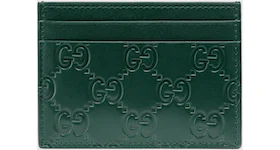 Gucci Card Case Guccissima Green