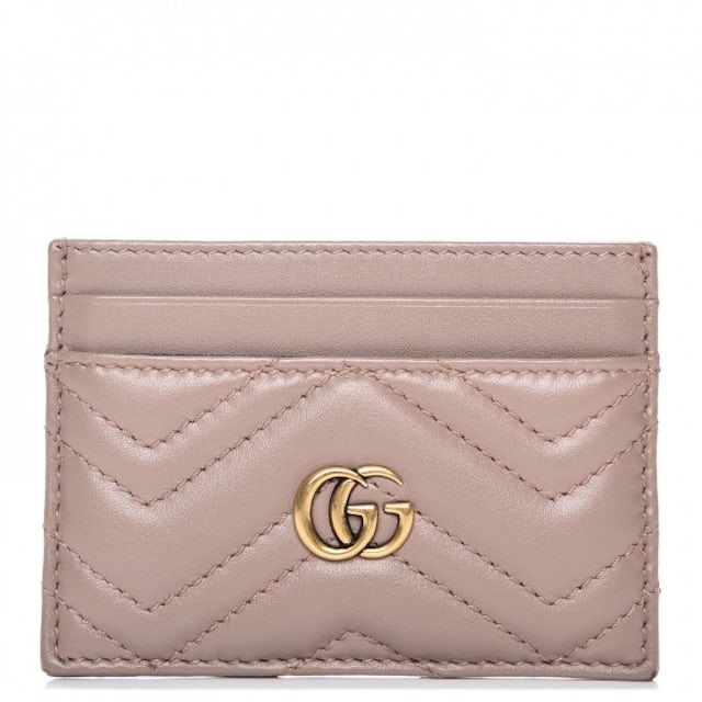 GG Marmont matelassé card case wallet