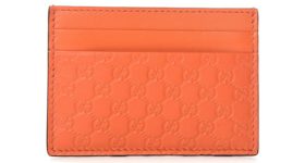 Gucci Card Case Microguccissima (5 Card Slot) Orange