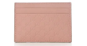 Gucci Card Case Microguccissima (5 Card Slot) Soft Pink