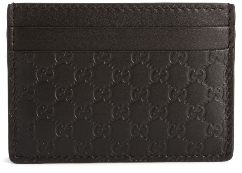 Gucci Card Case Microguccissima Black 