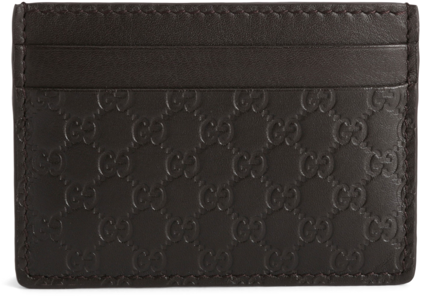 Gucci Card Case Microguccissima Black In Leather