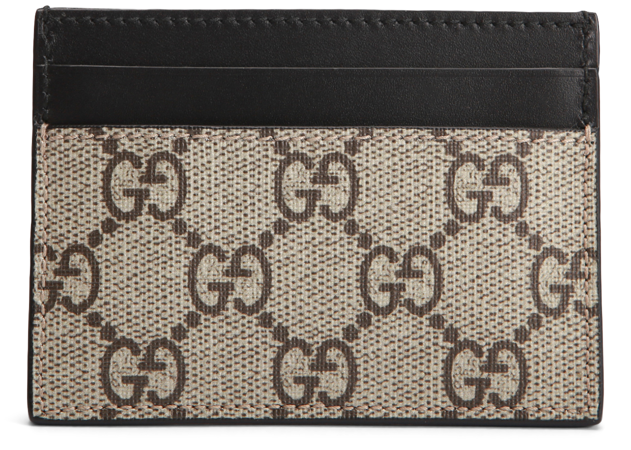 Gucci Card Case GG Supreme Kingsnake 