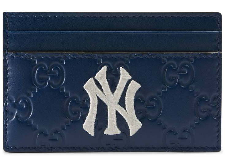 Gucci Card Case NY Yankees Patch Royal 