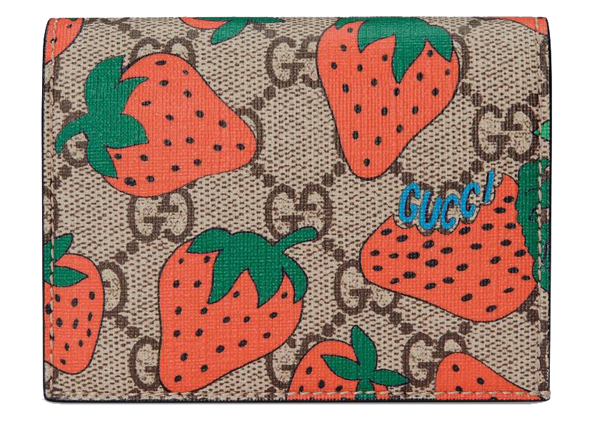 strawberry gucci wallet