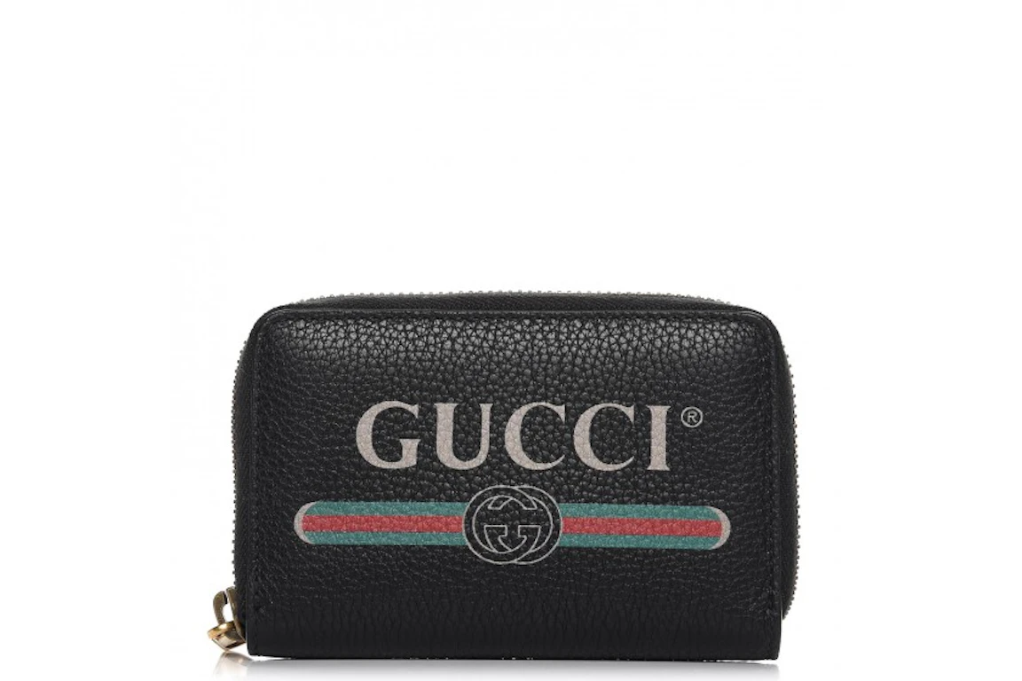 Gucci Zip Around Card Case Black