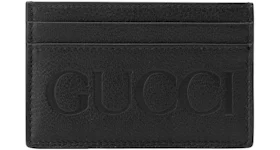 Gucci Card Case with Gucci Logo Black