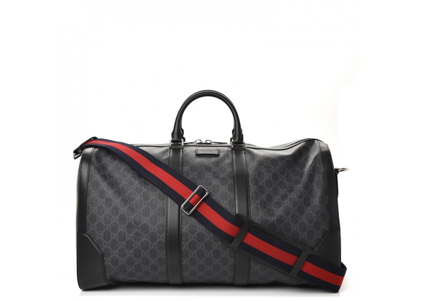 Gucci Carry-On Duffle GG Supreme Large Black in Coated Canvas with