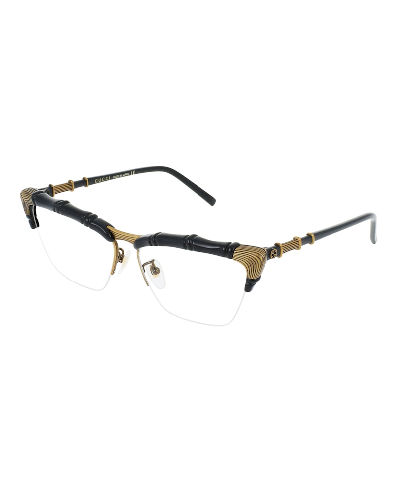 Pre-owned Gucci Women's  Cat Eye Eyeglasses/30008582001) In Black/transparent (gg0660o