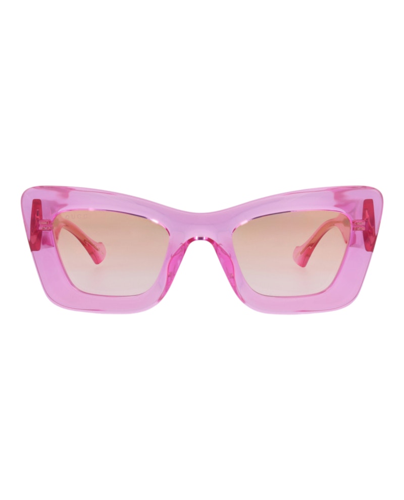 Women's Gucci Cat EyeFrame Injection Sunglasses in Red Red Violet (Gg1552S/30014828/003)