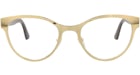 Gucci Cat Eye-Frame Optischer Metallrahmen, goldrot, transparent (GG1114O-30012906-003)