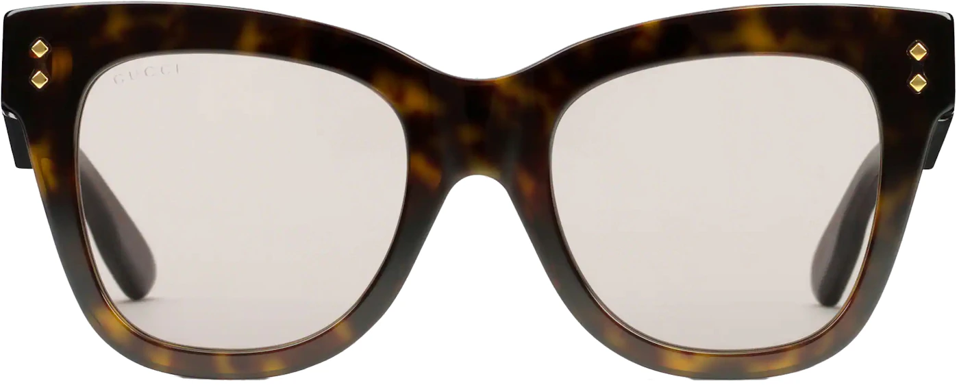 Gucci Cat-Eye Frame Sunglasses Dark Tortoiseshell (691297 J0740 2374) in  Acetate with Gold-tone – DE