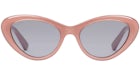 Gucci Lunettes de soleil à monture œil de chat Rose/Gris uni (706685 J0740 5812)