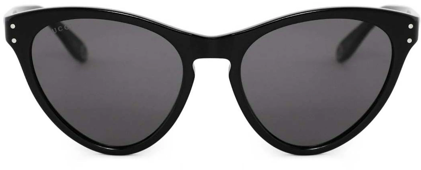Gucci Cat Eye Sunglasses Black (GCC-SUNG-0569S-001-54) in Metal - US