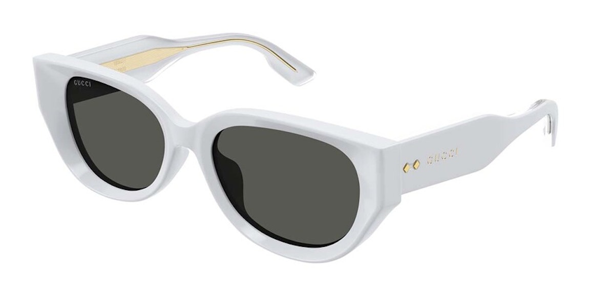 Pre-owned Gucci Cat Eye Sunglasses Light Gray/black (gg1532sa-003)