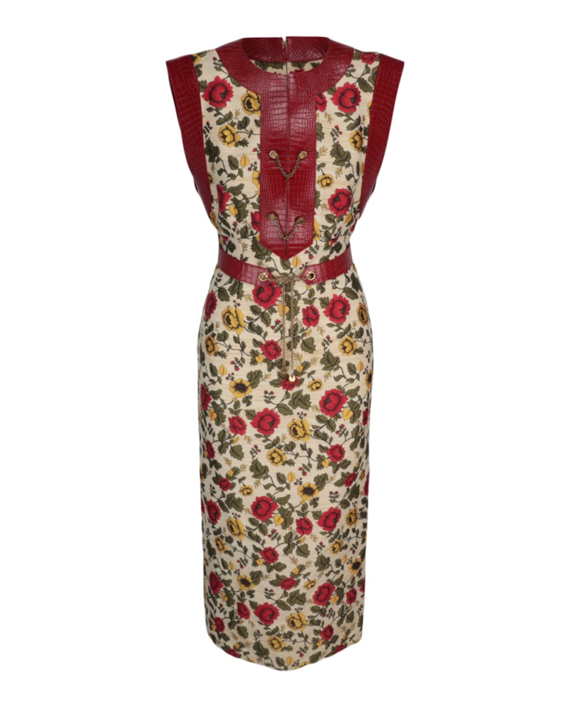 Gucci Centennial Floral Pattern Dress Multi