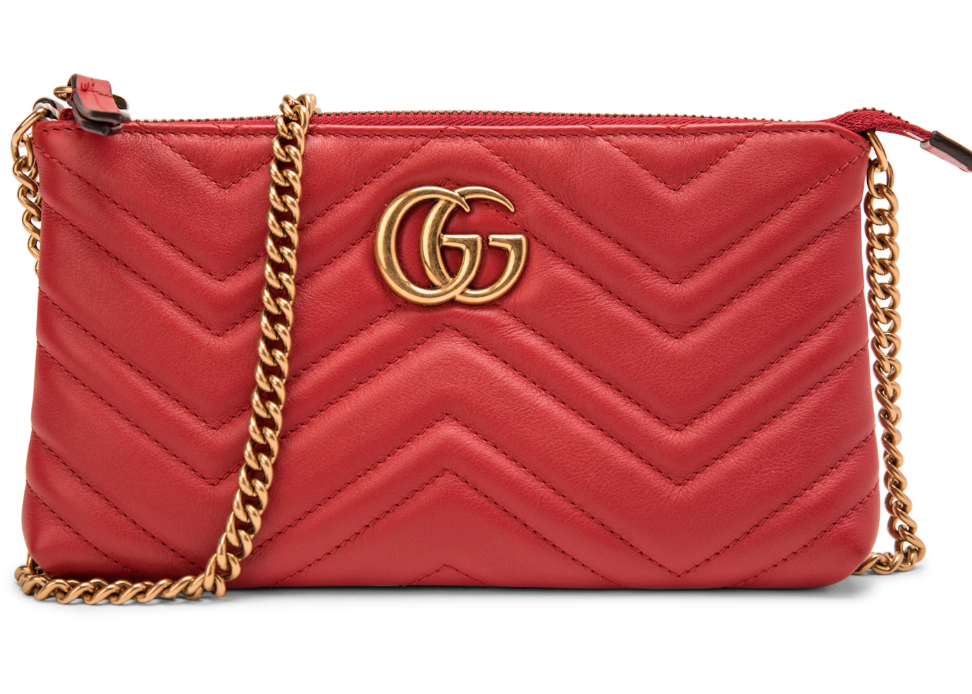 Gg marmont matelasse mini bag red Outlet